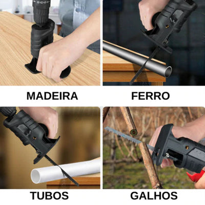 Adaptador de Serra Portátil Para Furadeira e Parafusadeira - Serra Forja