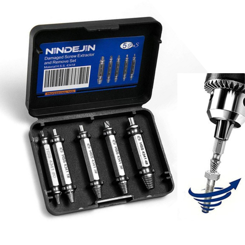 Maleta Kit de Brocas Extratoras de Parafusos - Forja Kit