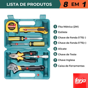 Conjunto de Ferramentas Manuais - Forja Multifuncional