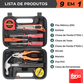 Conjunto de Ferramentas Manuais - Forja Multifuncional