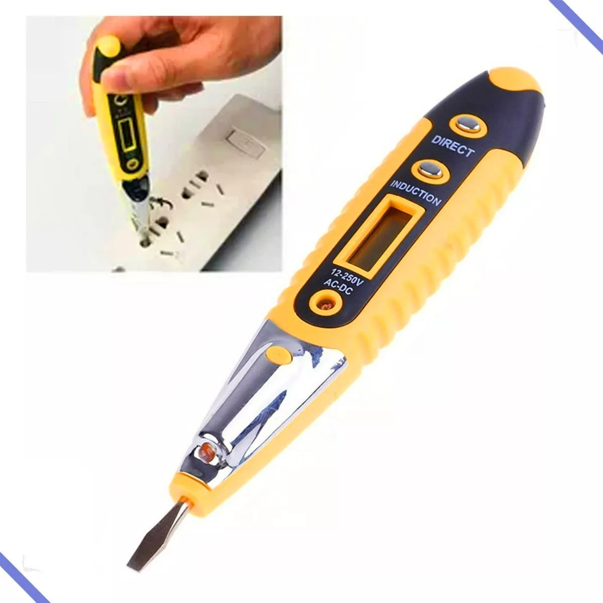 Caneta Teste de Tensão Profissional 12-250V - Forja TES