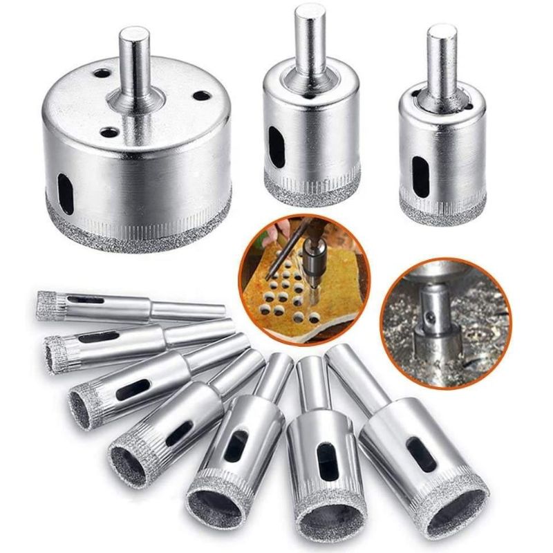 Kit 10 Brocas Diamantadas Serra Copo - ForjaCop