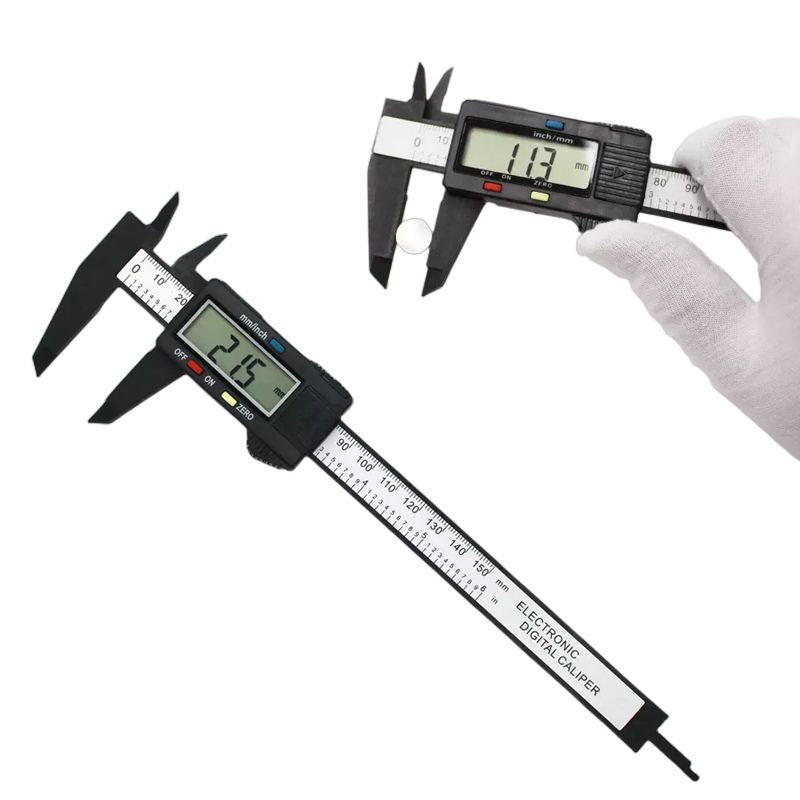 Paquímetro Eletrônico 150mm em Fibra de Carbono - PaquiPro