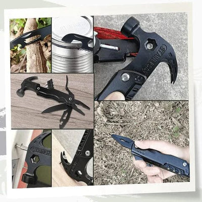 Martelo Multifuncional De Aço Inoxidável 16 em 1 - ForjaPro